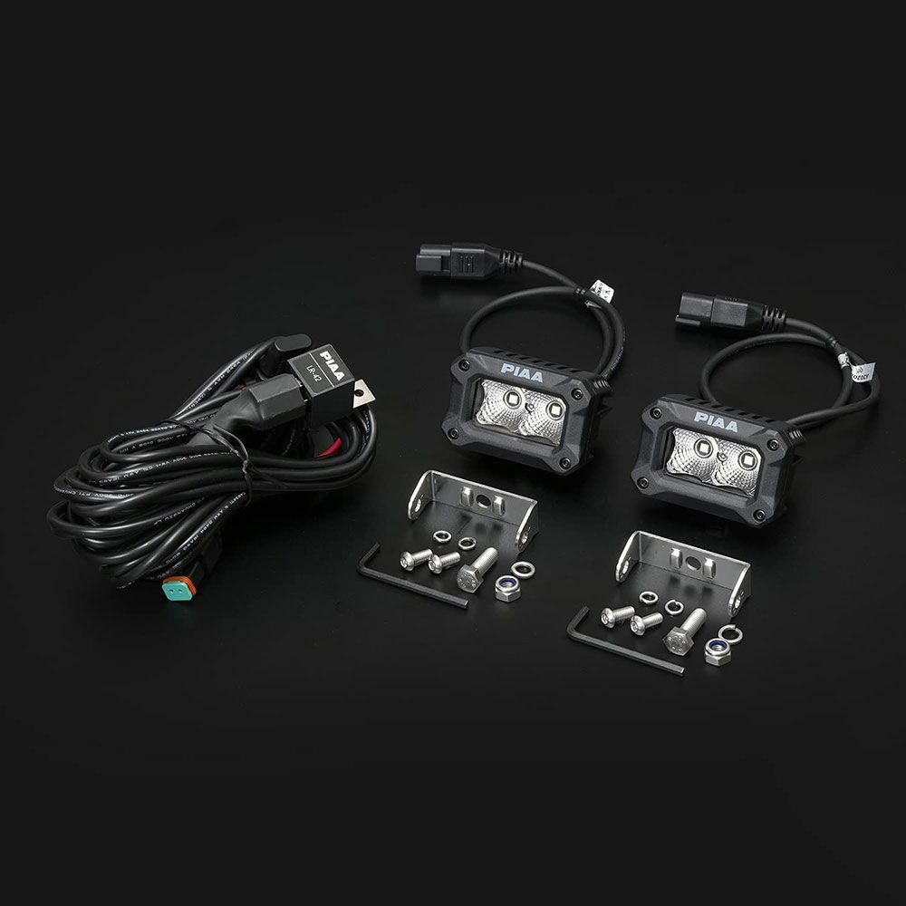 PIAA 後付けランプ LED FLOOD配光 5600K 【2000LIGHT PODS】 2個入 12V/9.2W IPX7対応 DKCL209