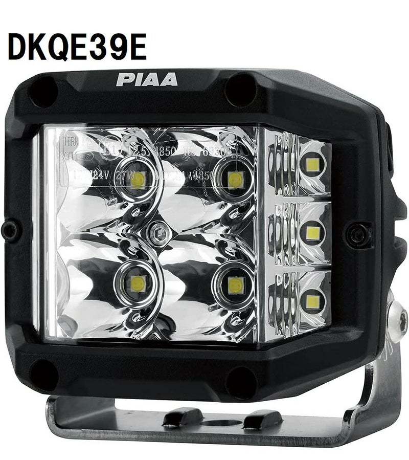 PIAA 後付けランプ LED Wide Angle DRIVING配光 5600K 【QUAD EDGE LED CUBE LIGHTS】 2個入 12V/24W IPX7対応 ECE規格準拠 DKQE39E