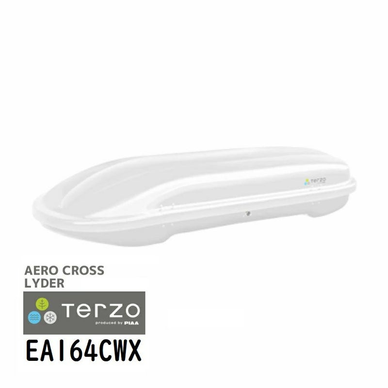 Terzo テルッツォ by PIAA ルーフボックス 270L エアロクロスライダー ホワイト 左開き エアロバー&スクエアバー対応モデル 安心のセーフティロック付 EA164CWX