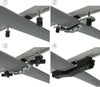 Terzo テルッツォ by PIAA ルーフボックス オプション 4個入 取付マルチクランプ ブラック カーメーカー純正キャリア用ワイドバー対応用 EA200