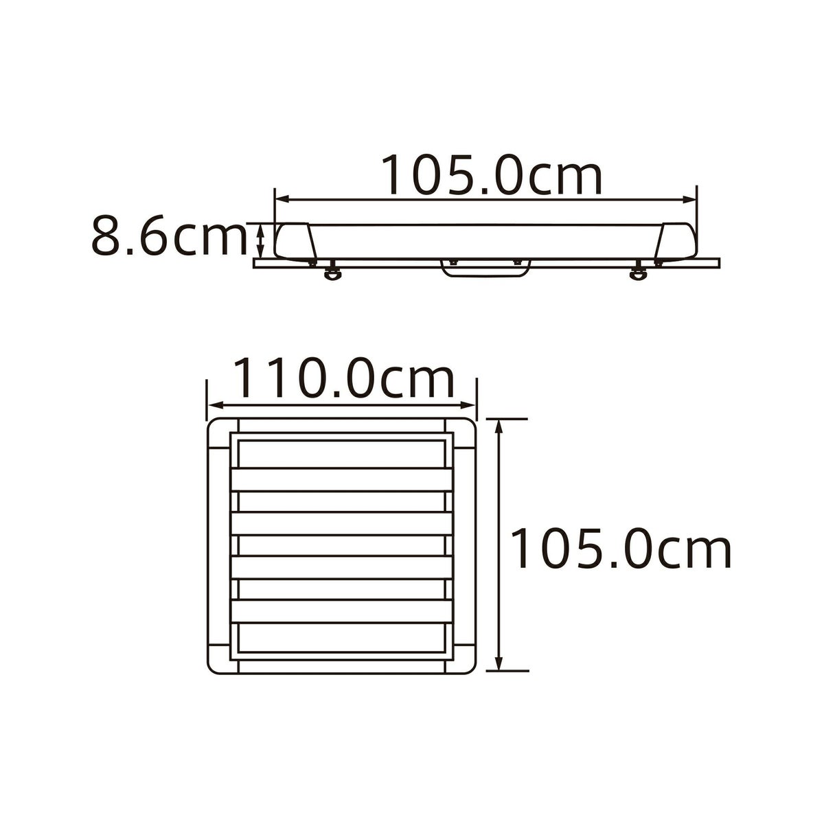 Terzo テルッツオ ルーフラックレギュラー EA303 ルーフラック・バスケット コンパクトカー 小型SUV キャンプ アウトドア カー キャリアアイテム 車 荷物 積載 PIAA ピア