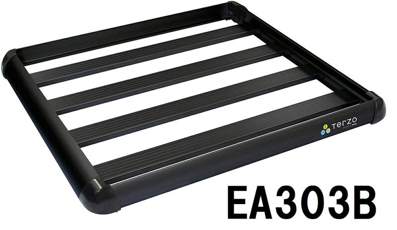 Terzo テルッツォ by PIAA ルーフラック 1個入 アルミルーフラック 長さ 110cm x 幅 105cm スタンダードサイズ ブラック EA303B ピア