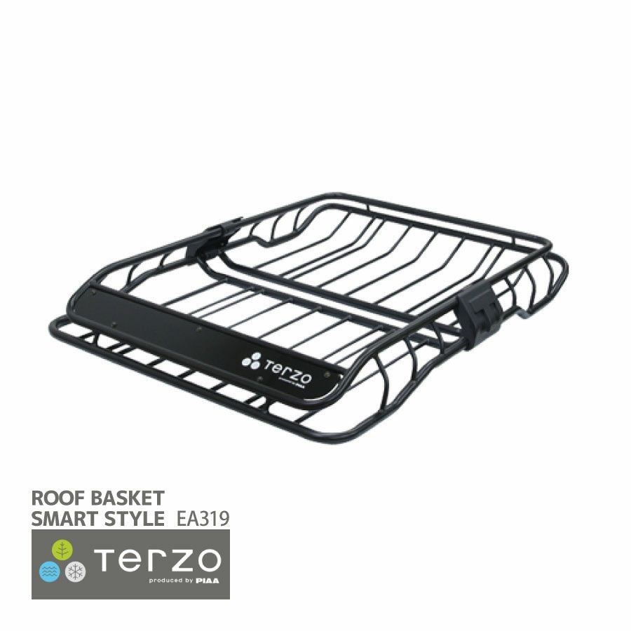 Terzo テルッツォ by PIAA ルーフラック 1個入 ルーフバスケット Styleシリーズ Smart style (スマートスタイル) レギュラー ブラック EA319