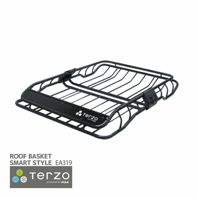 Terzo テルッツォ by PIAA ルーフラック 1個入 ルーフバスケット Styleシリーズ Smart style (スマートスタイル) レギュラー ブラック EA319