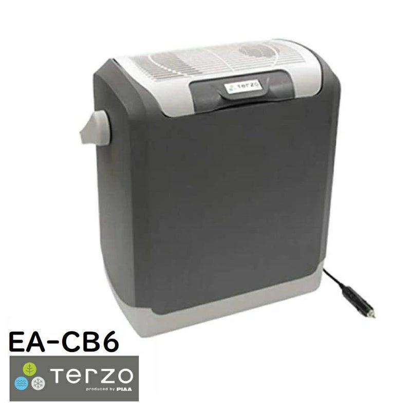 Terzo テルッツォ by PIAA 車載温冷庫 14L エクセルクール マルチ グレー×ダークグレー 大型ハンドル付 冷/温対応 ペルチェ式 2年保証 EA-CB6