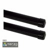 Terzo テルッツォ by PIAA ルーフキャリア ベースキャリア バー 2本入 スクエアバータイプ ブラック 127cm エンドキャップ付 EB3