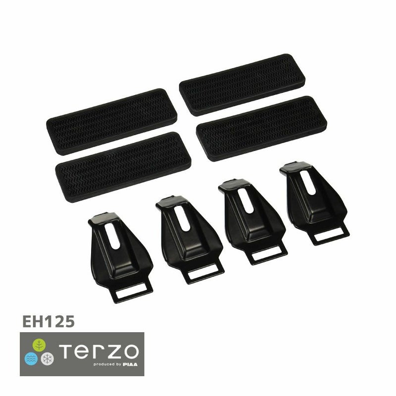 Terzo テルッツォ by PIAA ルーフキャリア ベースキャリア ホルダー 4個入 ブラック 【トヨタ グランビア KCH1# RCH1# VCH1#】 EH125